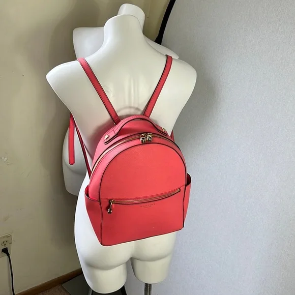 henri bendel Bags Henri Bendel Women Backpack With Dust Bag Pink Leather Used Poshmark